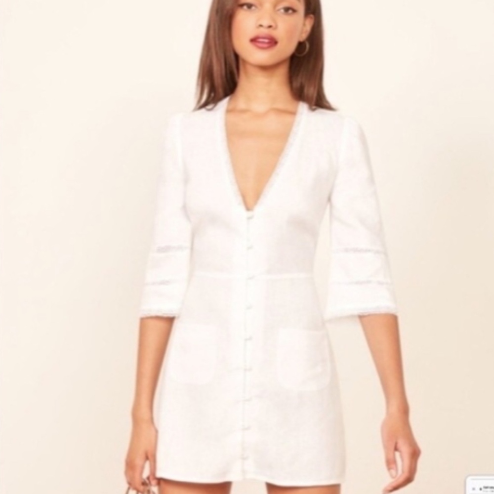 Reformation Eloise Dress - White Size 6